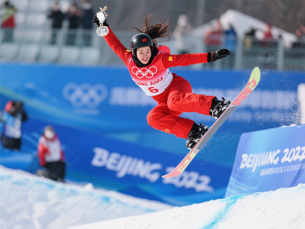 自由式滑雪世锦赛:徐梦桃女子空中技巧勇夺银牌 在冰雪运动的舞台上,每一次腾空与落地都承